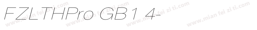 FZLTHPro GB1 4字体转换